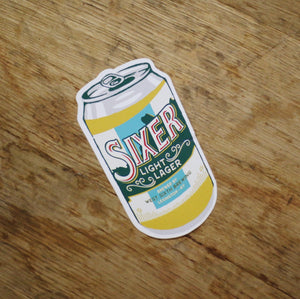 Sixer Can Sticker