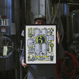 West Sixth 11 Year Anniversary Poster by Cricket Press