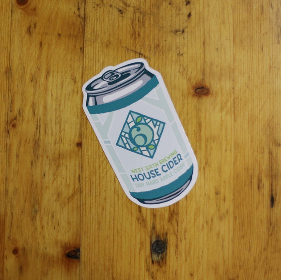 House Cider Can Sticker